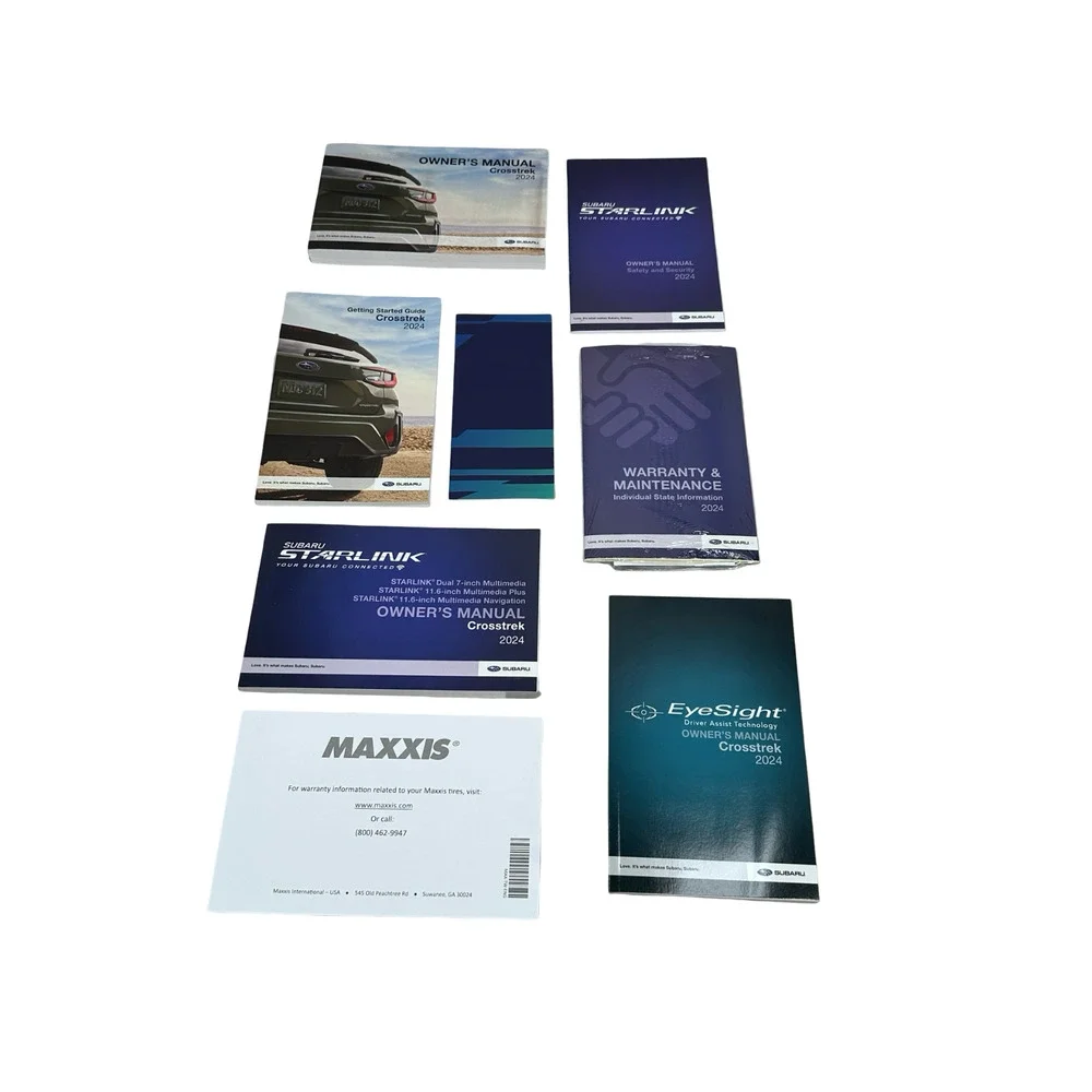 2024 Subaru Crosstrek Owner’s Manual Starlink EyeSight Warranty Booklets W/ Case